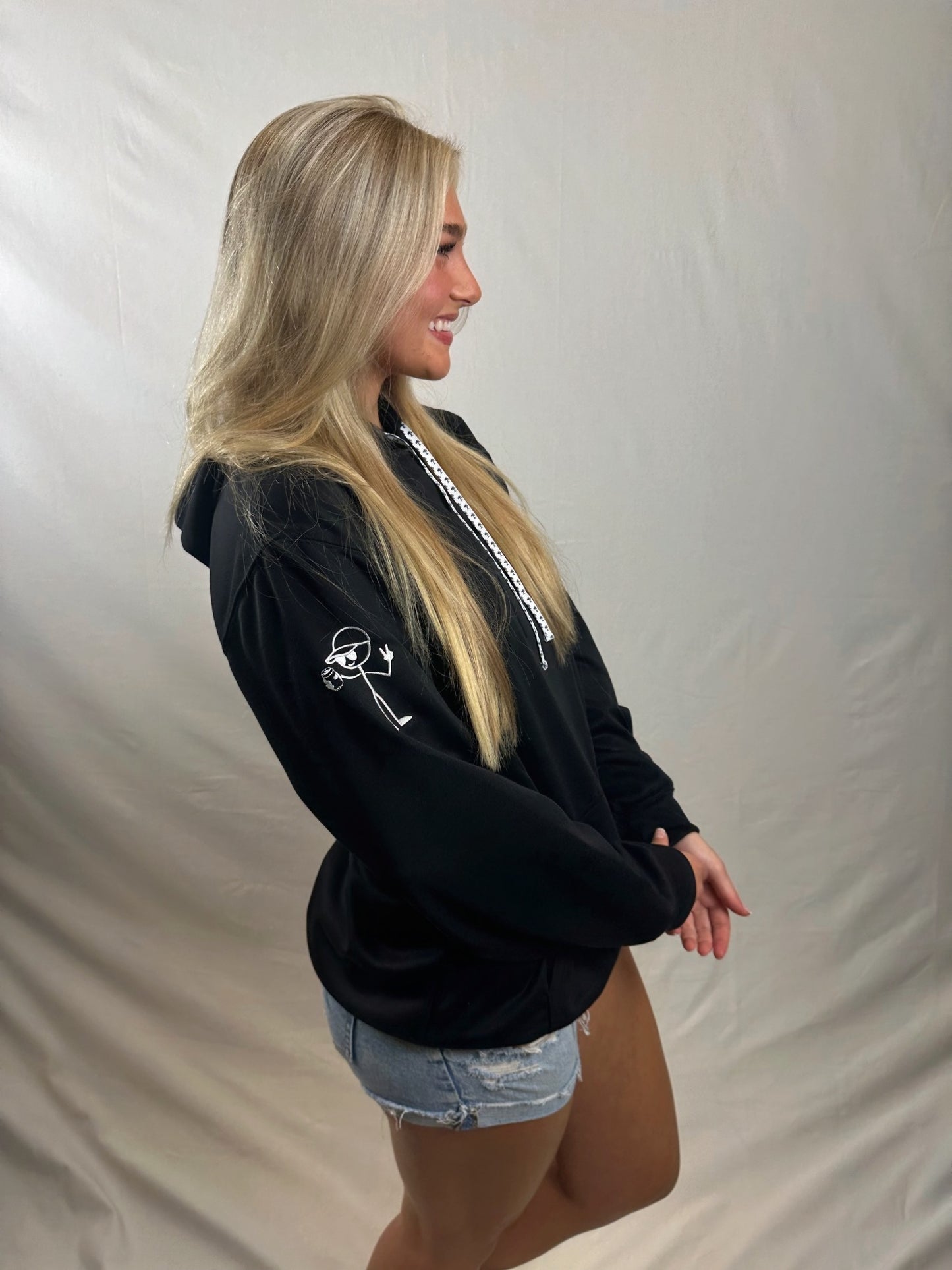 ChillAF Embossed Hoodie | Black