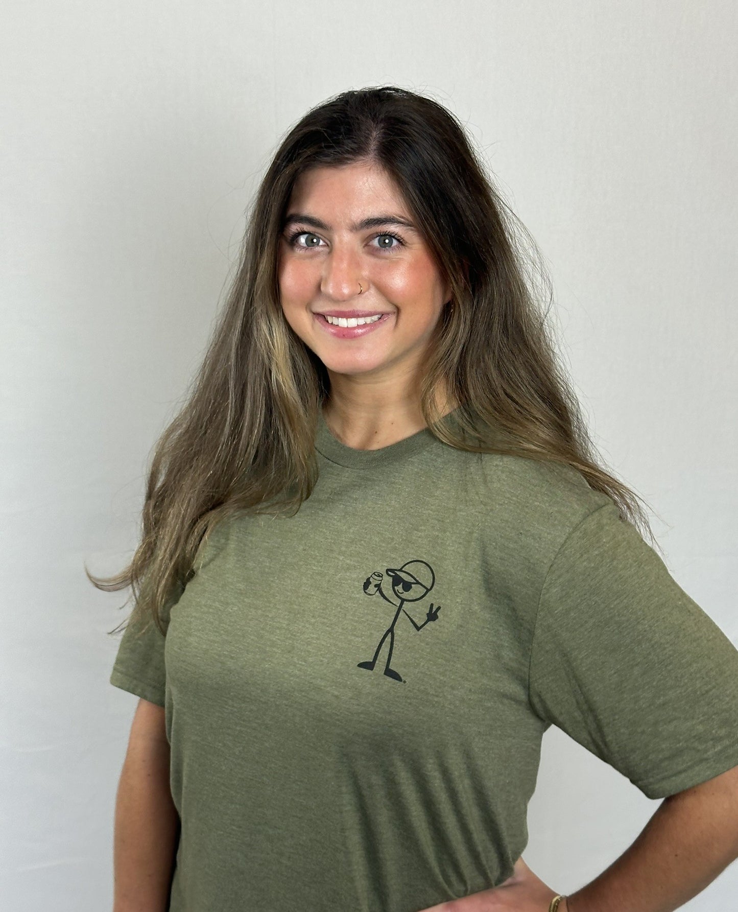 StickDude Tri-Blend Tee | Army Green