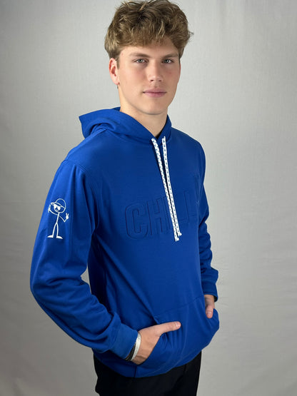 ChillAF Embossed Hoodie | Royal Blue