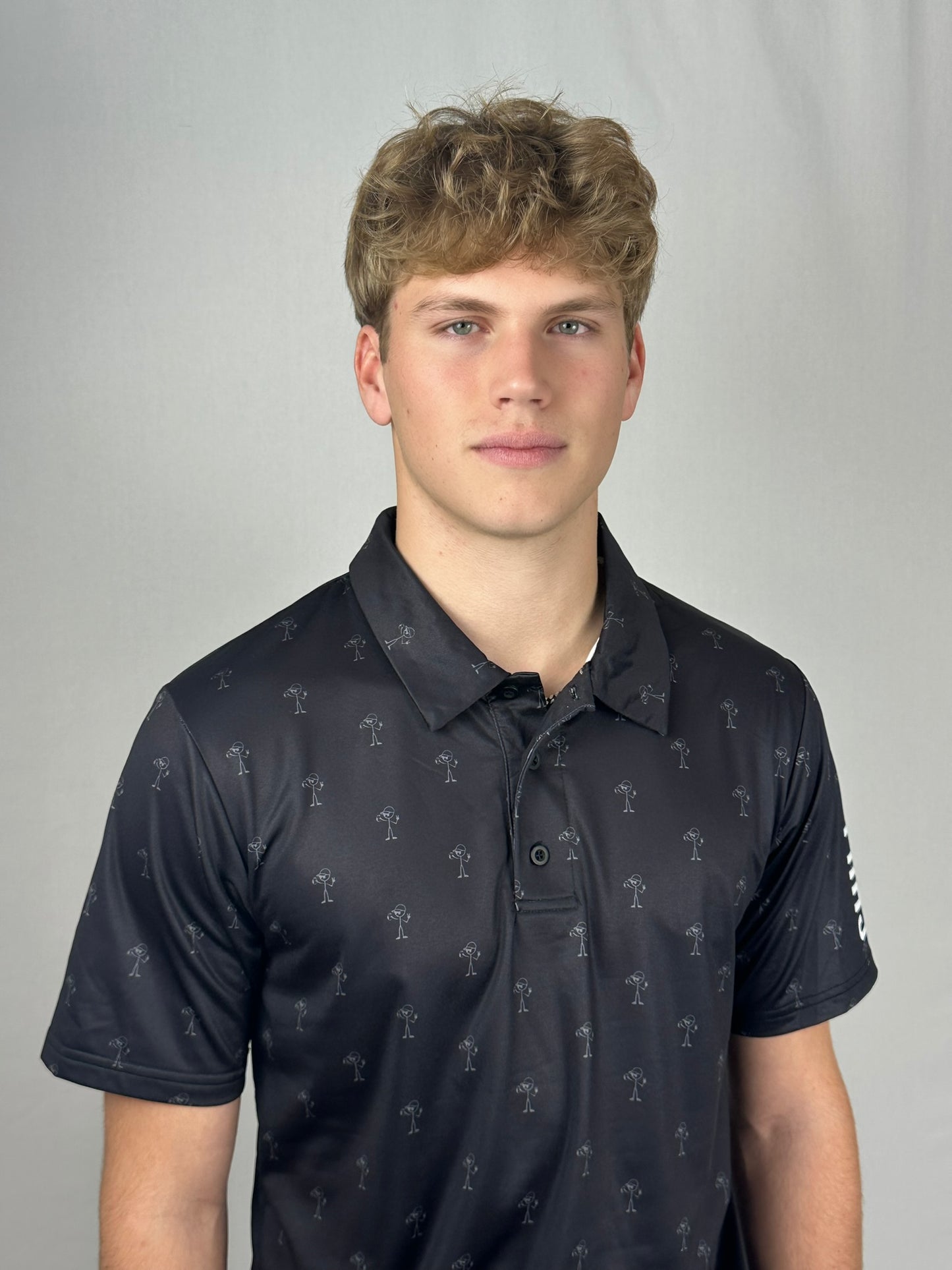 StickDude On Repeat Polo | Black