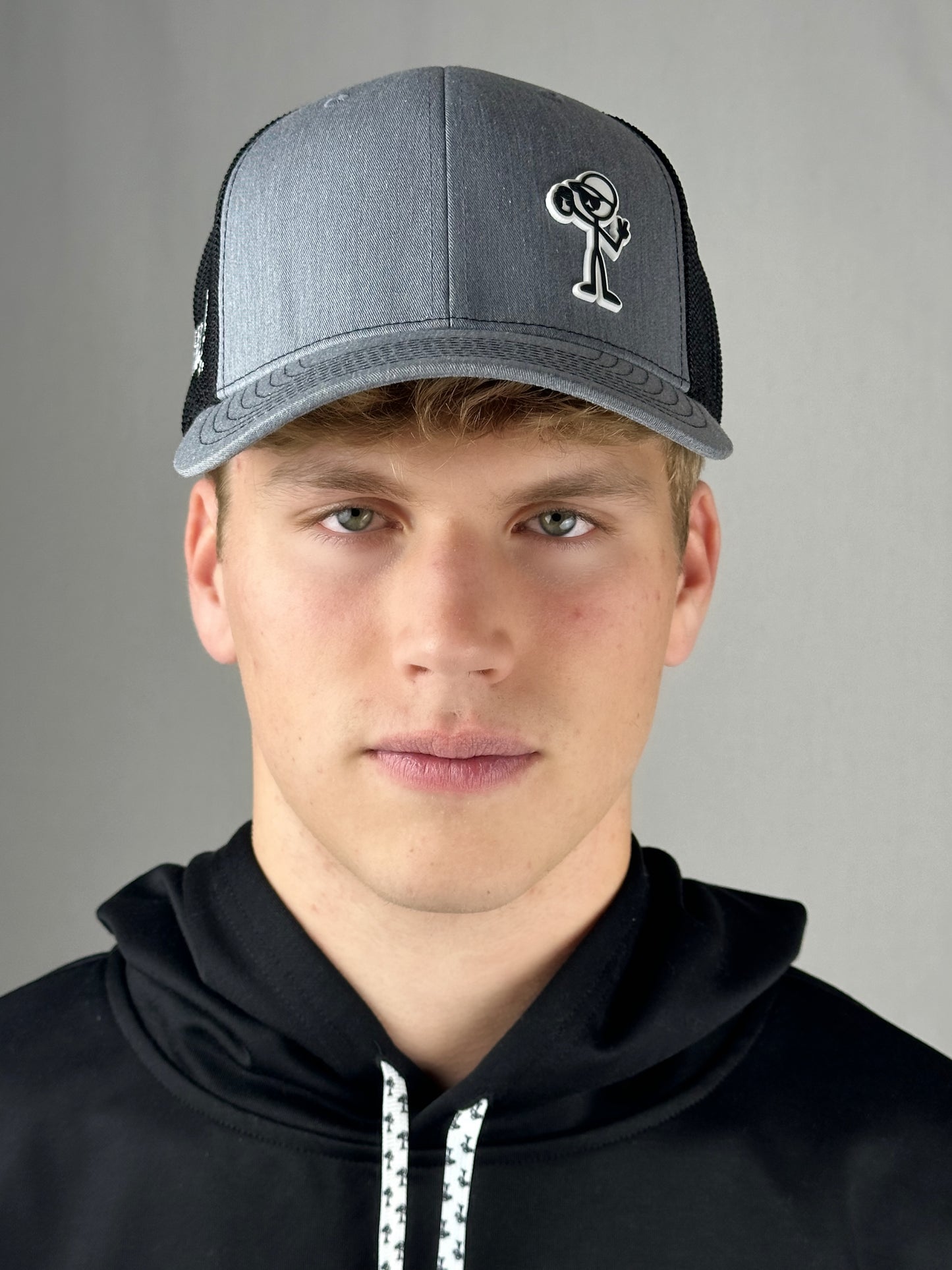 Where Rubber Meets The Hat | StickDude Grey SnapBack