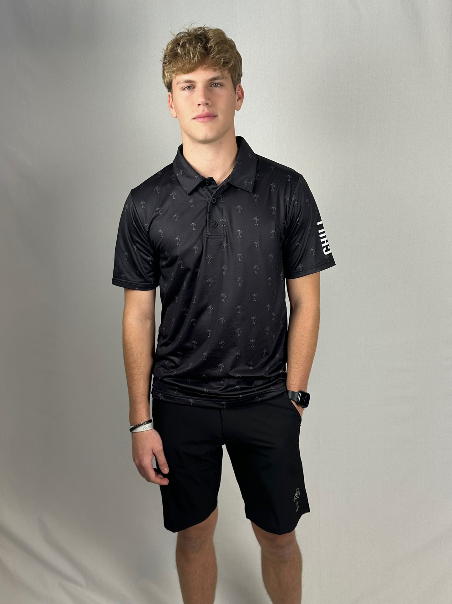 StickDude On Repeat Polo | Black