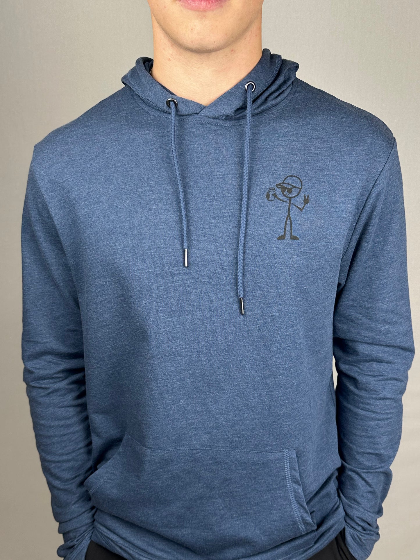 StickDude Lightweight Hoodie | Washed Indigo