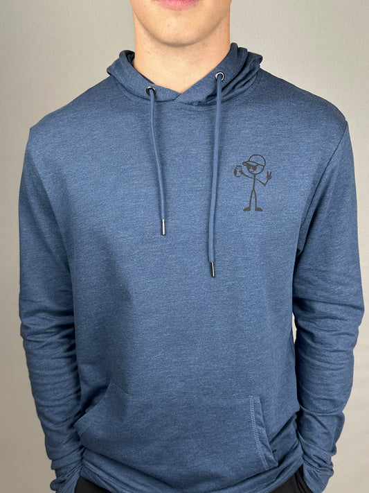 StickDude Lightweight Hoodie | Washed Indigo