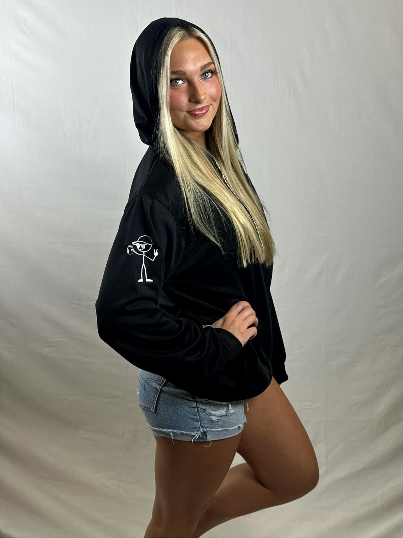 ChillAF Embossed Hoodie | Black