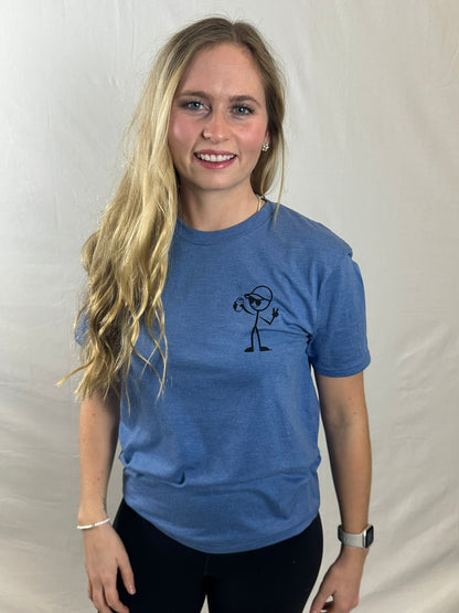 StickDude Tri-Blend Tee | Light Blue