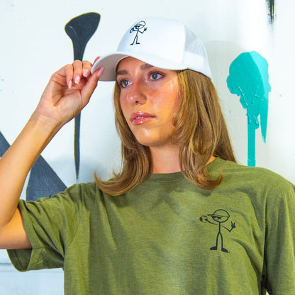 StickDude The Boss SnapBack | White